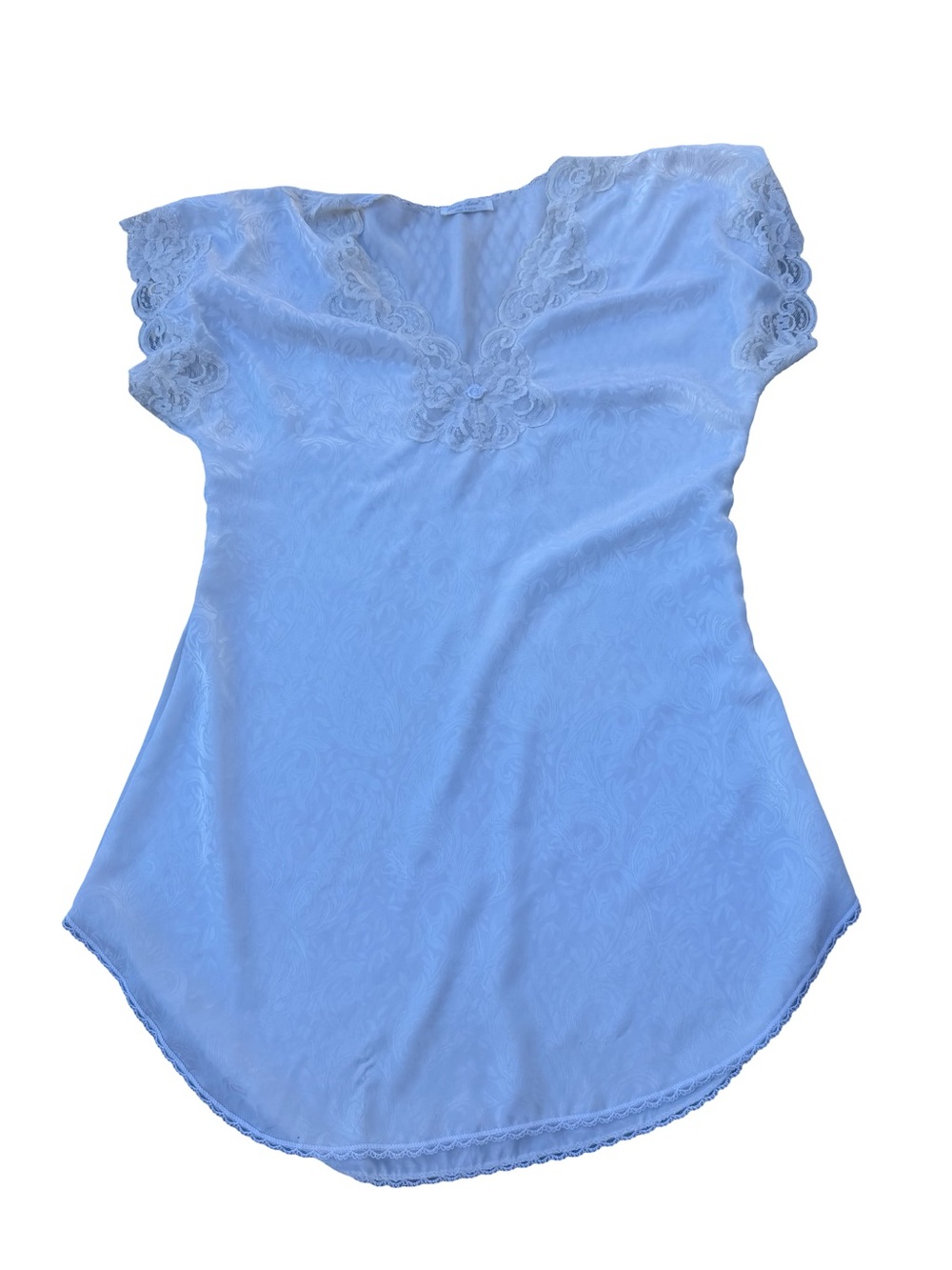 Vintage Lucie Ann II Lace Trim Chemise Short Dress